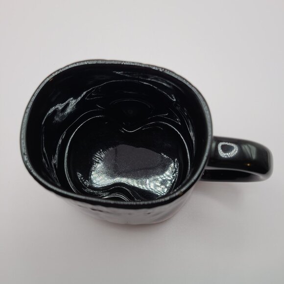 Lover Boy Boxer Shorts Coffee Cup Mug Black with Red Hearts - Picture 3 of 5